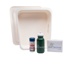 IonCleanse® foot tub w/ 1 box of liners (30 total), salt